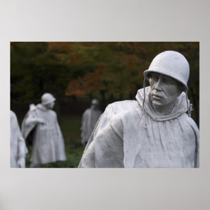 Memorial over de Koreaanse oorlogsveteranen Poster