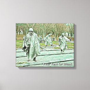 Memorial over oorlogsveteranen canvas afdruk