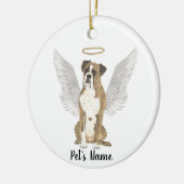 Memorial over sympathie voor Brindle Boxer Keramisch Ornament (Links)
