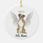 Memorial over sympathie voor Brindle Boxer Keramisch Ornament (Achterkant)