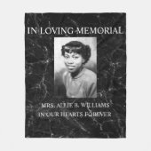Memorial personaliseren fleece deken (Voorkant)