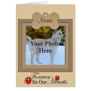 Mémorial personnalisé en beige de chien ou de chat
