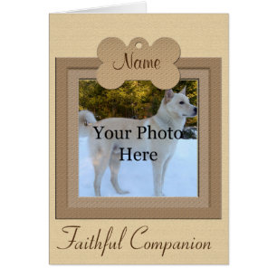 Mémorial personnalisé en beige de chien ou de chat