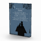 Memorial Pet Cat Dog Spiritueel gedicht Fotoblokken (Rechts)