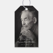 Memorial Photo Candle Funeral Keepomwille Cadeaulabel (Voorkant)