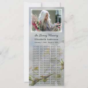 Memorial Photo Card   Springtime in Glory Poem