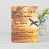 Memorial Photo Custom Commercial Pilot Airline Kaart (Staand voorkant)