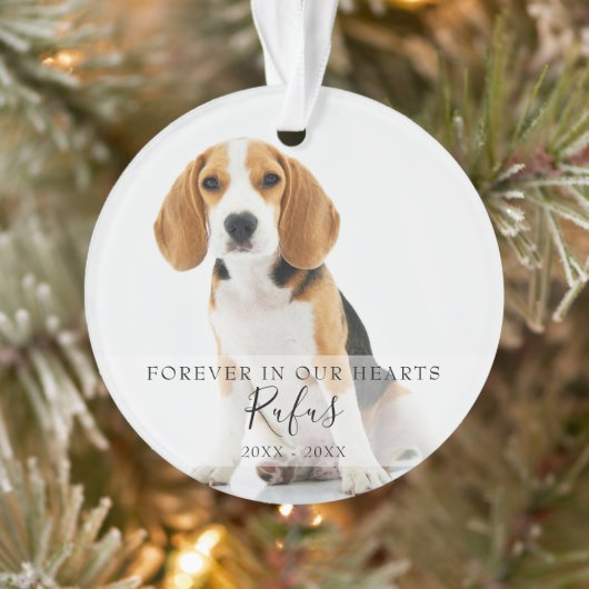 Mémorial Photo de Noël Chien Chat (Arbre)