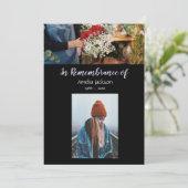 Mémorial Photo Fleur Invitation Florist Organiser (Debout devant)