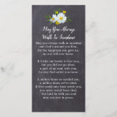 Memorial Photo Floral Funeral Prayer Bladwijzer Ka (Achterkant)