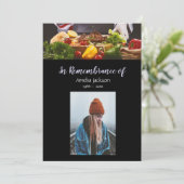 Memorial Photo Invitation Cook Chef Cuisine (Debout devant)
