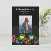 Memorial Photo Invitation Gardener Gardening Primu (Debout devant)