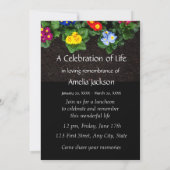 Memorial Photo Invitation Gardener Gardening Primu (Dos)