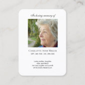 Mémorial photo Je suis Carte de prière gratuite (Devant)