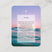 Mémorial photo Je suis Carte de prière gratuite (Dos)