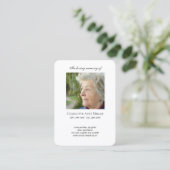 Mémorial photo Je suis Carte de prière gratuite (Debout devant)