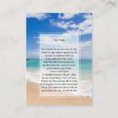 Mémorial photo Je suis Carte de prière gratuite 2 (Dos)