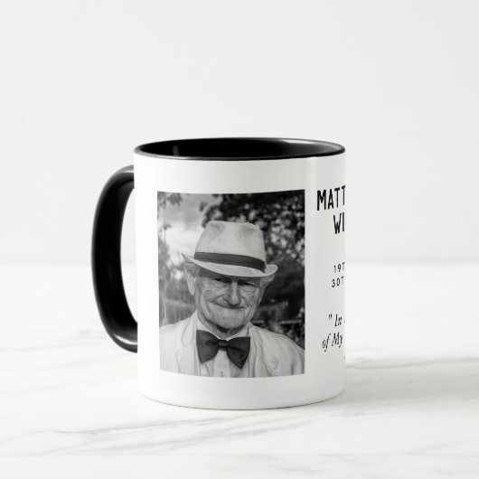 Memorial Photo Mok in Loving Memory Herembryo (Voorkant links)