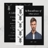 Memorial Photo Motorcycle Vélo Invitation (Devant / Derrière)