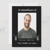 Memorial Photo Motorfiets Biker Kaart (Achterkant)