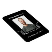 Memorial Photo Motorfiets Biker Magneet (Rechterzijde)