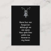 Memorial Photo Motorfiets Biker Visitekaartje (Voorkant)