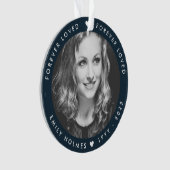 Mémorial photo | Navy Blue Photo Hommage Noël (devant)