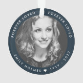 Mémorial photo | Navy Blue Photo Hommage Noël (dos)