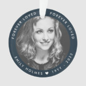 Mémorial photo | Navy Blue Photo Hommage Noël (devant)