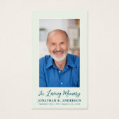 Memorial Photo Ocean Sail Boat Funeral Preral Card (Devant)