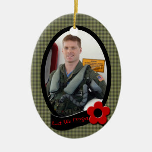 Memorial Photo Ornament Keepomwille van Veteran