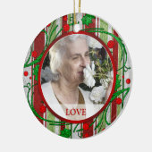 Mémorial Photo ornement de Noël - Holly Berries (Gauche)