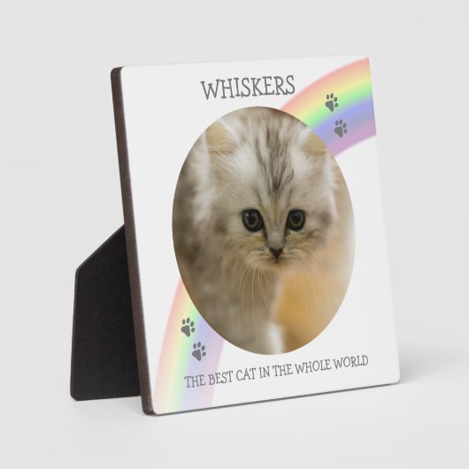 Memorial Photo Pet voor moderne kinderen Fotoplaat (Voorkant)