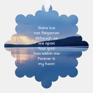 Memorial Photo Prayer Lake Sunrise Natuur Ornament Kaart