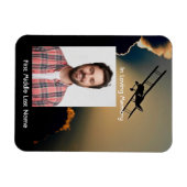 Memorial Photo Prayer Pilot Airplane Flying Magneet (Horizontaal)
