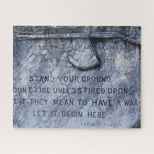 Memorial Plague Lexington Massachusetts Legpuzzel (Horizontaal)