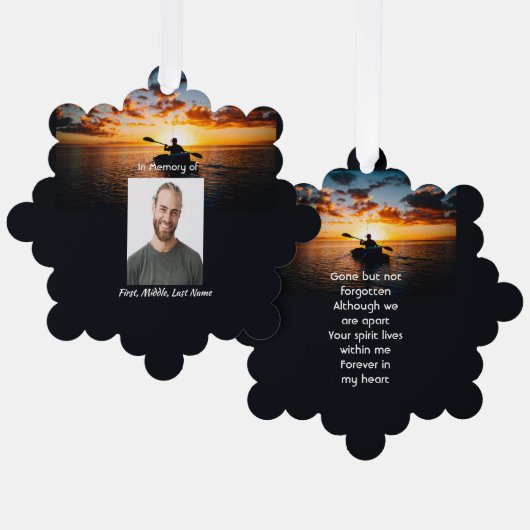 Memorial Pocket Kaart Kayaking Sport (Voorkant / Achterkant)