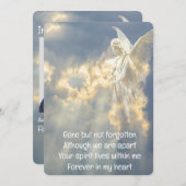 Memorial Pocket Keepomwille Angel Sky Clouds Kaart (Voorkant / Achterkant)