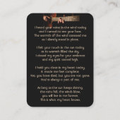 Memorial Pocket Keepomwille Guitar Music Visitekaartje (Achterkant)