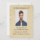 Memorial Pocket Keepslag Wolf Animal Kaart (Achterkant)