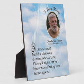 Memorial Poem en Portrait Fotoplaat (Zijkant)