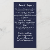 Memorial Poem Kaart Stars & Stripes Bladwijzer (Achterkant)