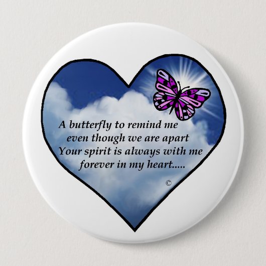 Memorial Poem Ronde Button 4,0 Cm (Voorkant)