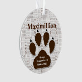 Mémorial pour animaux de compagnie de chiens dans  (devant)