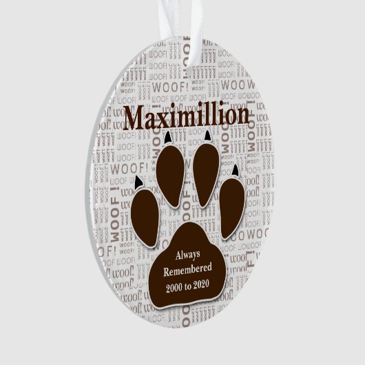 Mémorial pour animaux de compagnie de chiens dans  (devant)