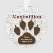 Mémorial pour animaux de compagnie de chiens dans  (devant)