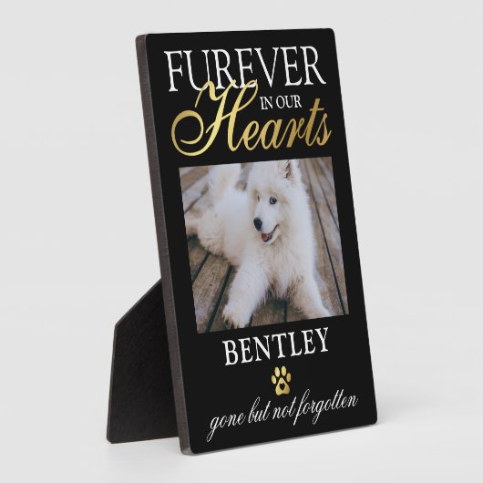 Mémorial pour animaux | Furever dans notre Plaque  (Côté)