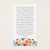 Memorial Prayer Kaart | Wilde bloempitten (Achterkant)