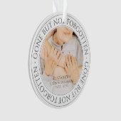 Memorial Quote Classic Elegant Chic Photo Keepomwi Ornament (voorkant)