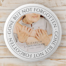 Memorial Quote Classic Elegant Chic Photo Keepomwi